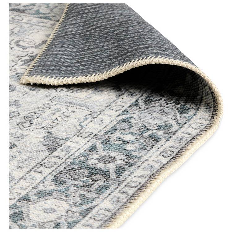 Habitat vintage effect blue flatweave runner 80x150cm (British brand)