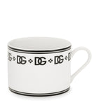 Dolce&Gabbana porcelain teacups and saucers with DG monogram, set of two - British product
