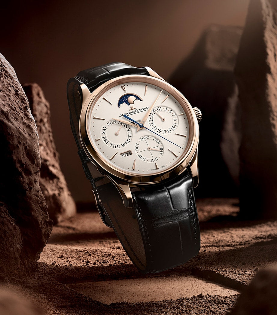 Jaeger-LeCoultre pink gold Master Ultra Thin perpetual calendar watch 39mm (British brand)