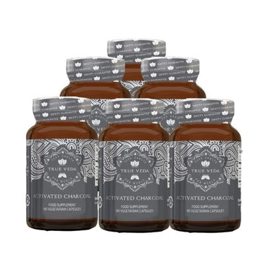 Superdrug True Veda Activated Charcoal Coconut Shells Food Supplement 360 Capsules- Buy online at McGrocer