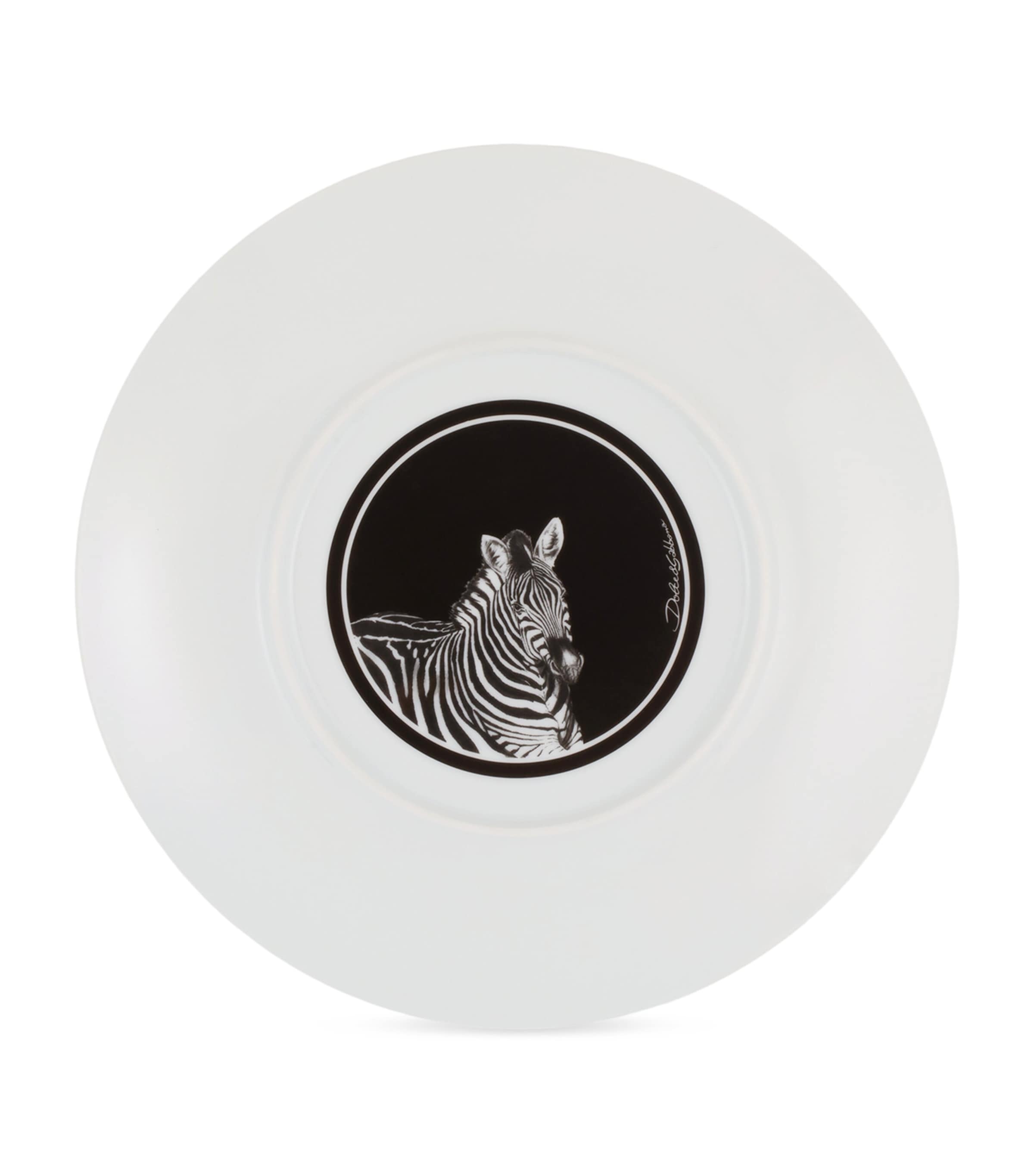 Dolce&Gabbana zebra-striped soup plates set of 2, 20cm - British product