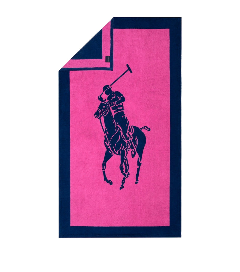 Ralph Lauren Polo Jacquard bath towel 100cm x 170cm, imported from the UK