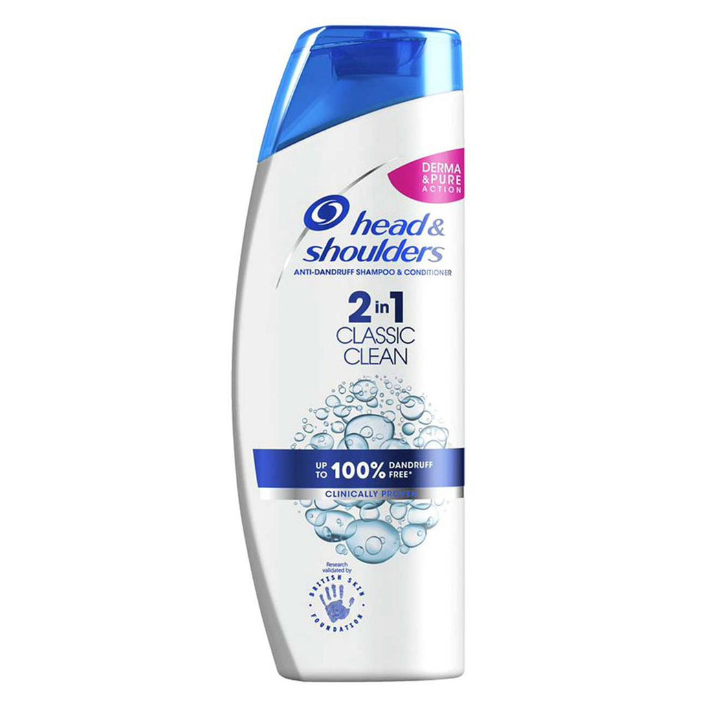 Head & Shoulders Classic Clean 2in1 Clarifying Anti Dandruff Shampoo For Itchy And Dry Scalp 400ml