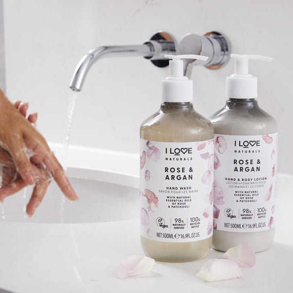 I Love Naturals Rose Argan Hand Wash 500ml, UK version