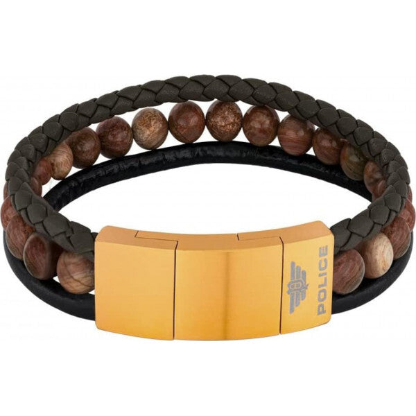 Police gold mens bracelet, imported from the UK