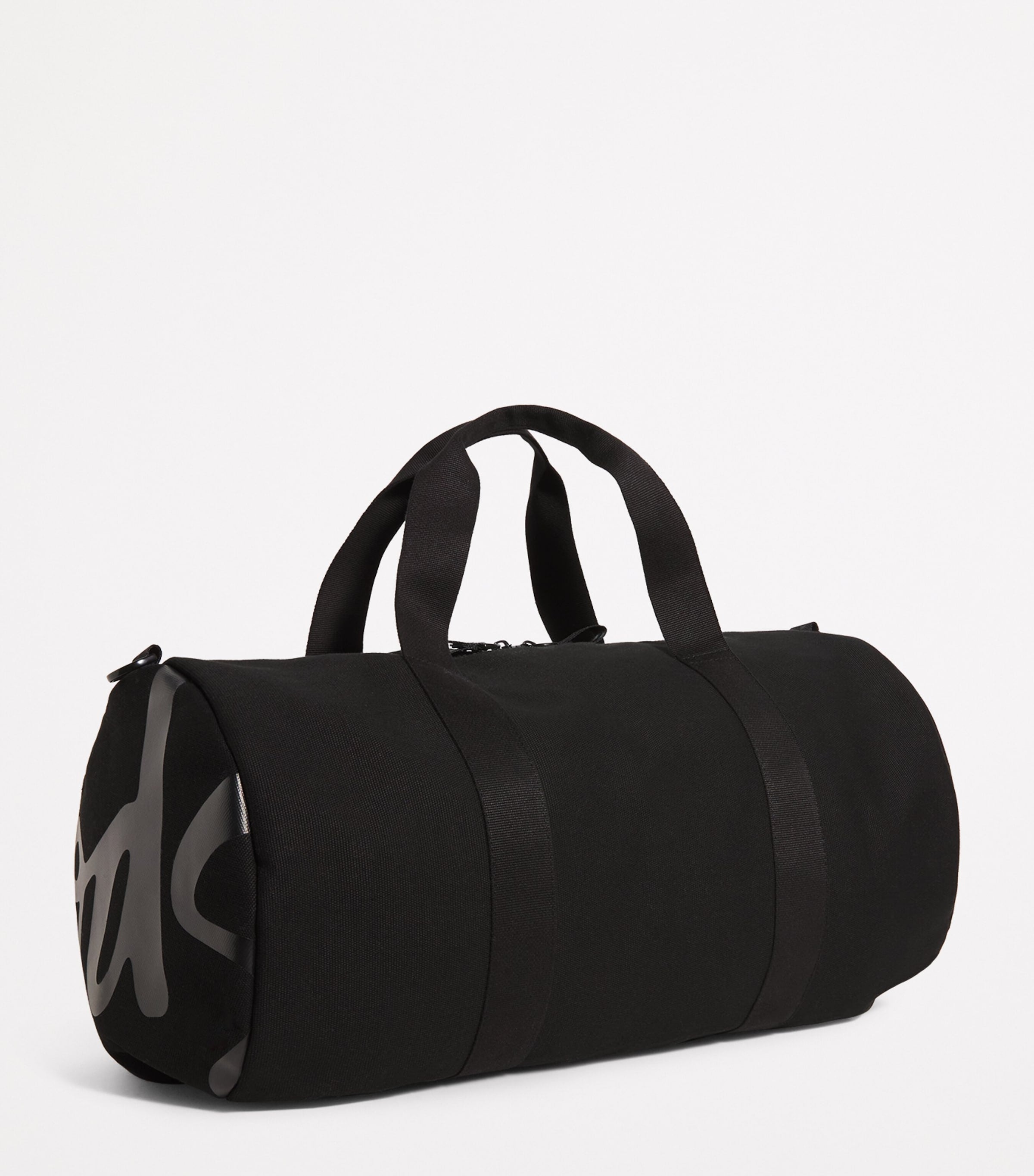 Harrods cotton logo barrel bag, UK version