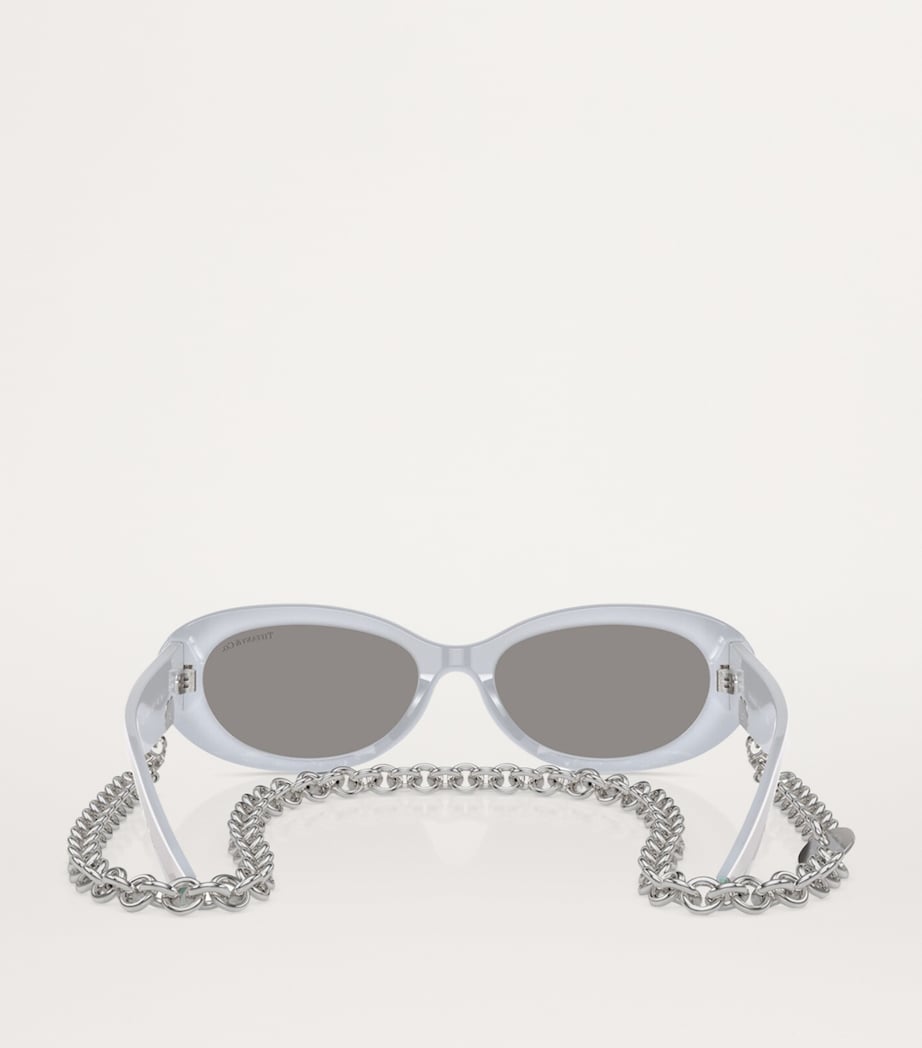 Tiffany & Co. designer metal TF4221 sunglasses, imported from the UK