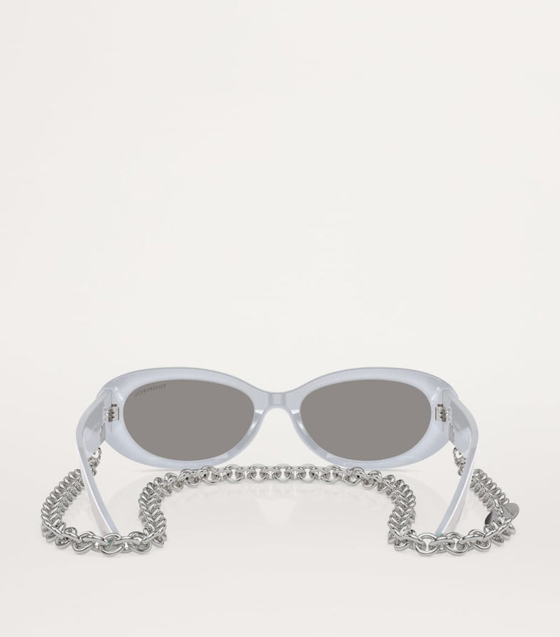 Tiffany & Co. designer metal TF4221 sunglasses, imported from the UK