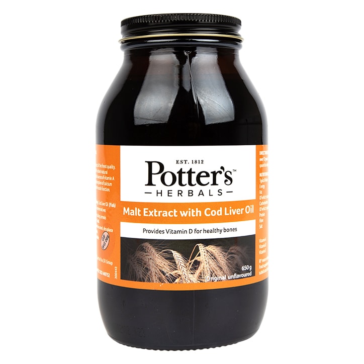 Potters Malt Extract with Cod Liver Oil Original 650g