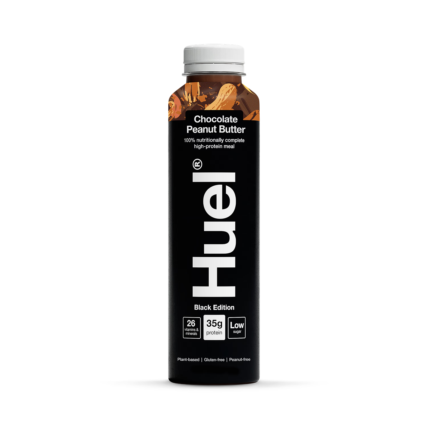 Huel Black Edition chocolate peanut butter nutritional shake 500ml, UK version