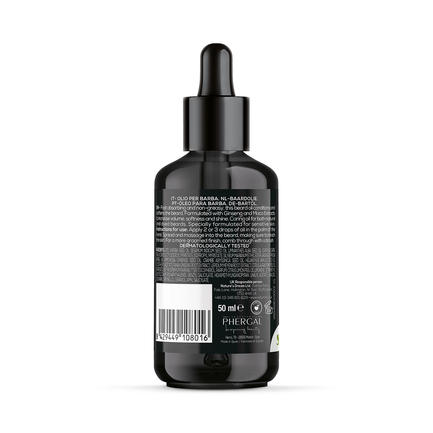 Naturtint beard oil 50ml - British product