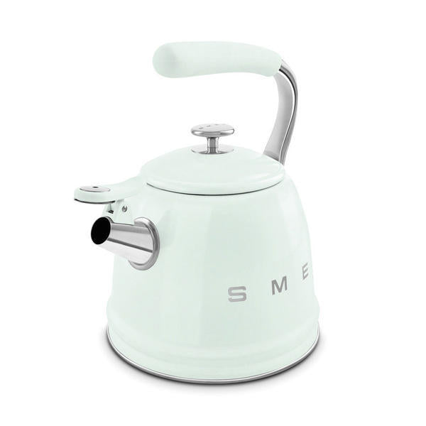 Smeg WKF01, TSF03 Stovetop Kettle and 4 Slice Toaster in White