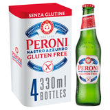 Peroni Nastro Azzurro Gluten Free Beer Lager Bottles 4x330ml All beer Sainsburys   