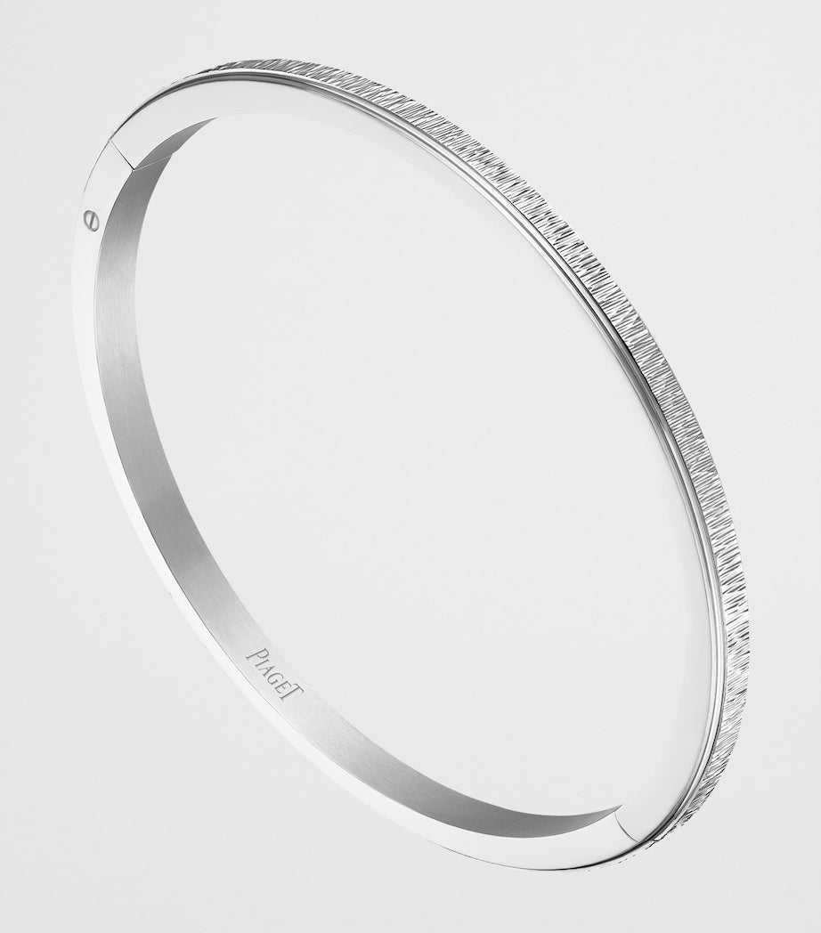 Piaget White Gold Possession Décor Palace Bangle, imported from the UK