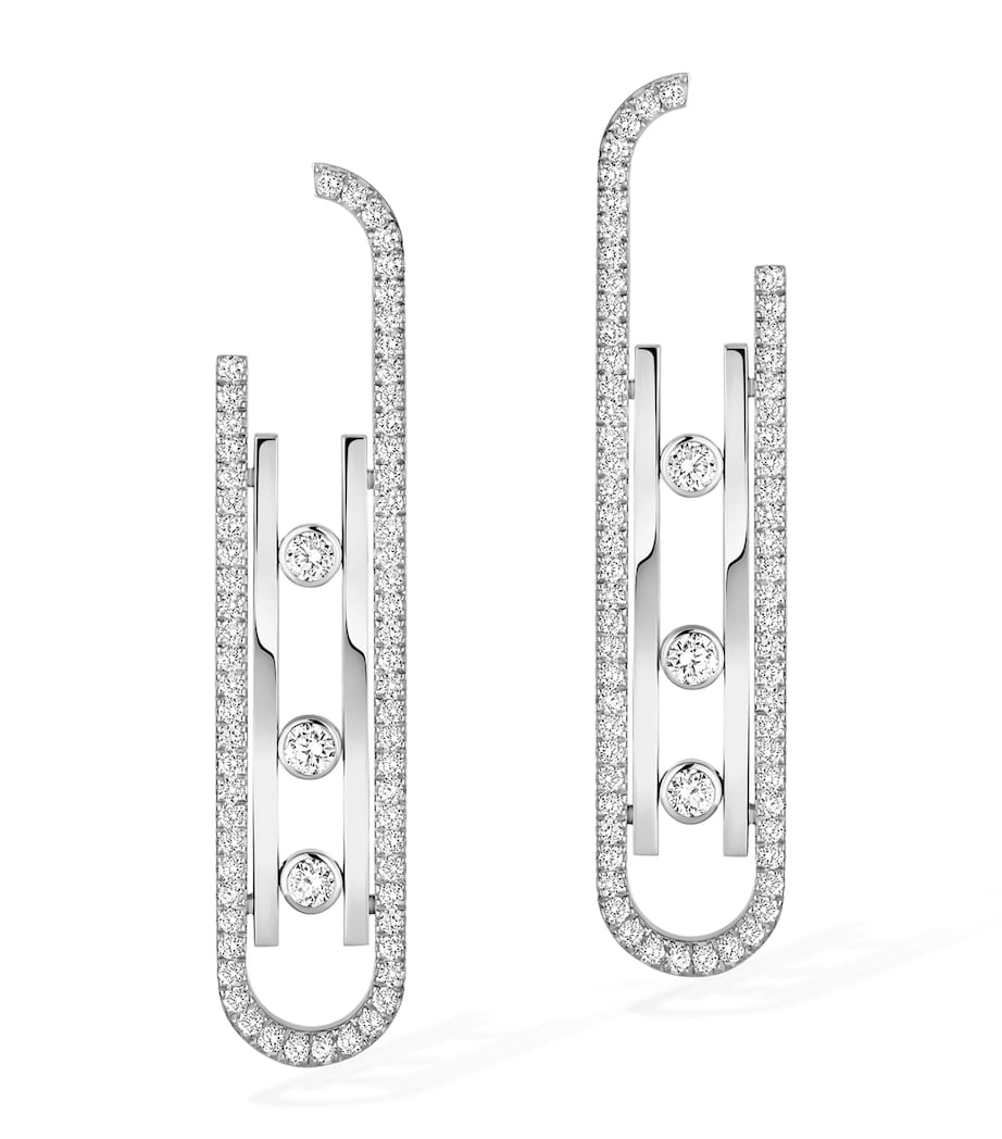 Messika Move 10th Birthday diamond earrings white gold - British product