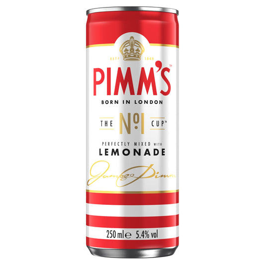 Pimm's No. 1 Cup & Lemonade Ready to Drink 250ml GOODS Sainsburys   