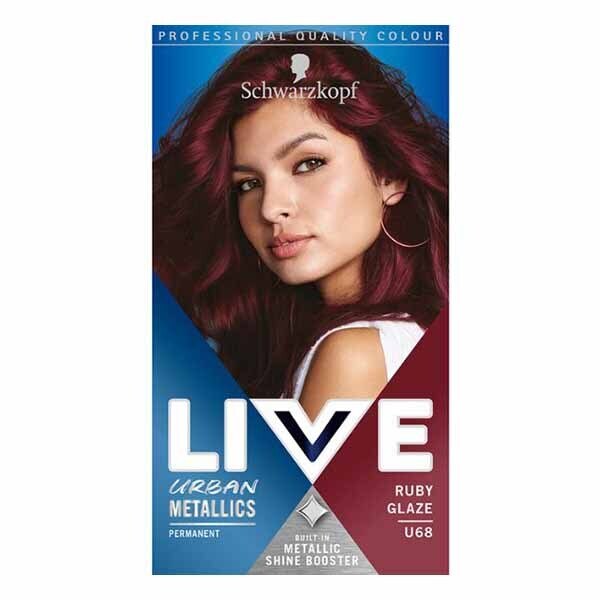 LIVE Urban Metallics Permanent Red Hair Dye Ruby Glaze GOODS Superdrug   