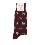 Paul Smith dog socks with playful canine patterns (British brand)