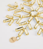 Harrods embellished snowflake tree decoration with crystals (British brand)