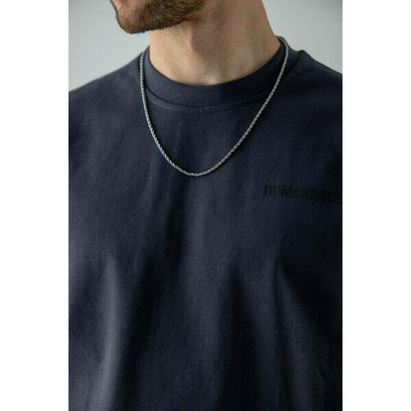 SVNX silver rope chain necklace one size (British brand)