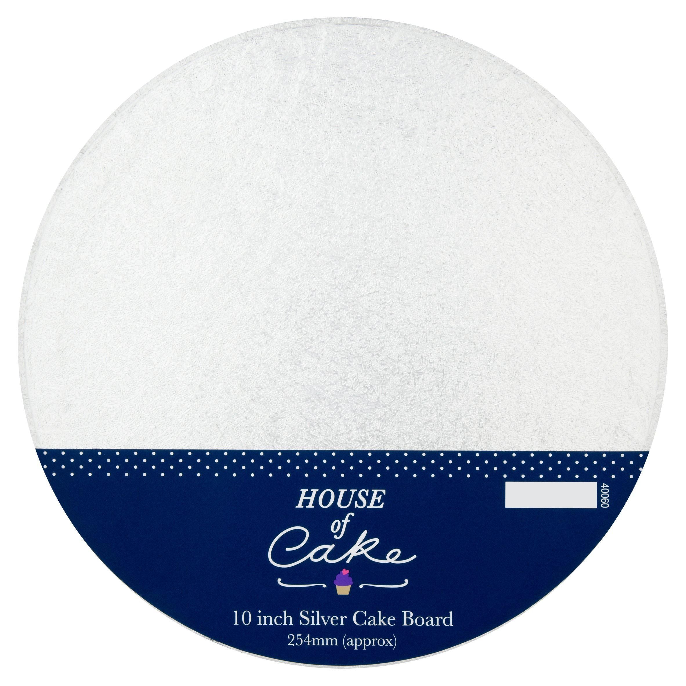 House of Cake Round Silver Cake Board 10 inch GOODS Sainsburys   