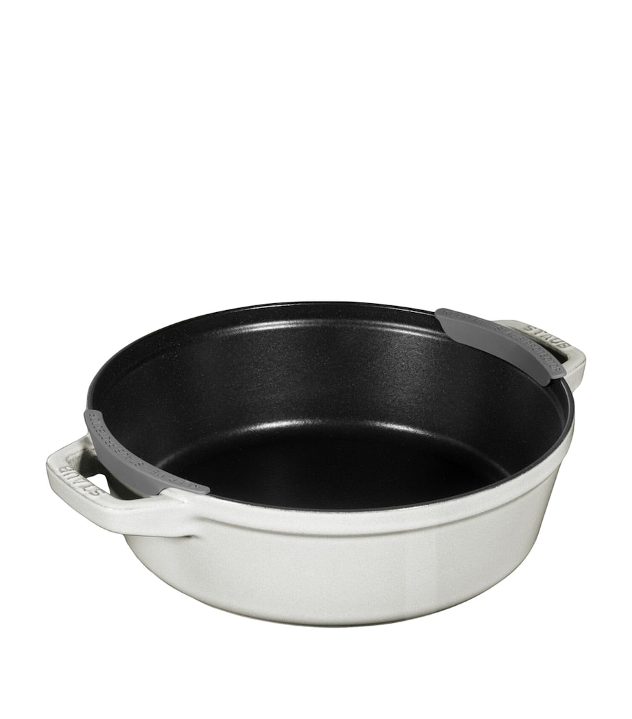 Staub 3-piece round stackable cocotte set 24cm - British product