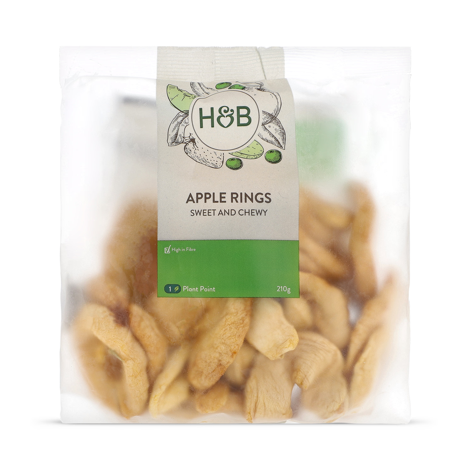 Holland & Barrett Apple Rings Dried 210g - British product