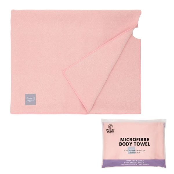 Protecht Dryplus Super Absorbent Body Towel Gossamer Pink GOODS Superdrug   