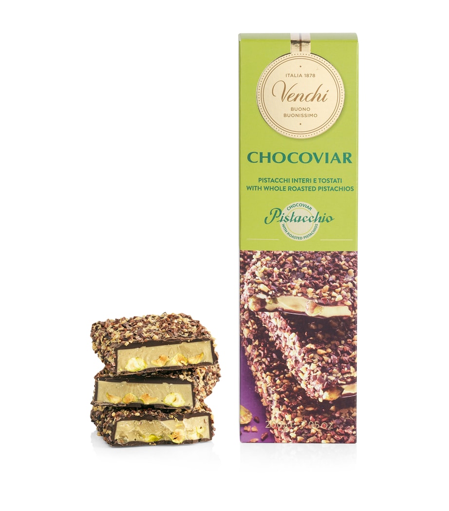 Venchi 1878 Chocoviar Pistachio Soft Bar 200g, UK version