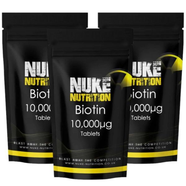 Nuke Nutrition Biotin Tablets 10,000mg -180ct GOODS Superdrug   