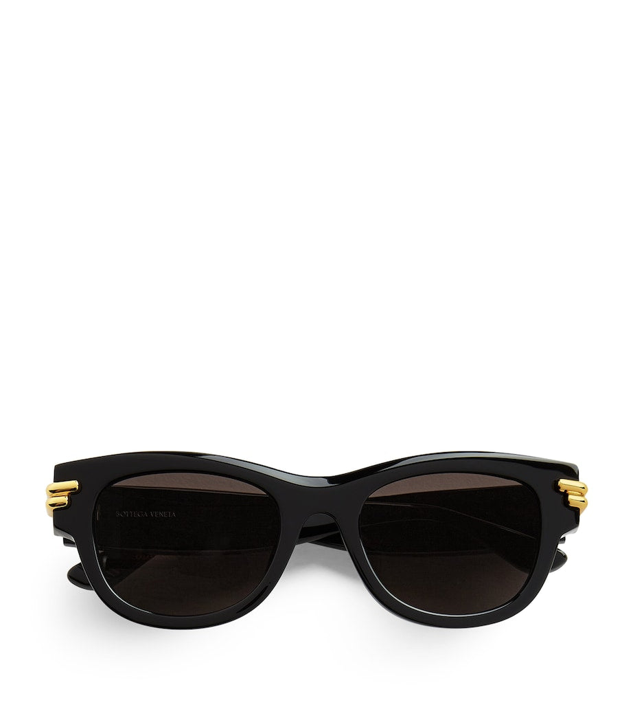Timeless Gold-Tone Sunglasses with Recycled Acetate Frame