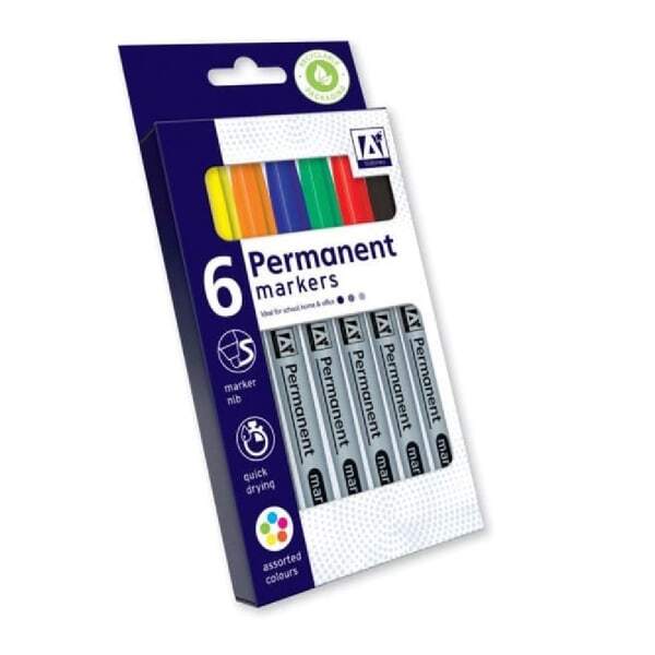 Anker Stat Permanent Marker (Pack Of 6) GOODS Superdrug   