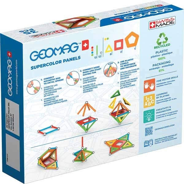 Geomag Supercolor magnetic building set 35 pieces (British brand)