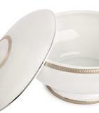 Christofle Malmaison Platinum covered vegetable dish, UK version