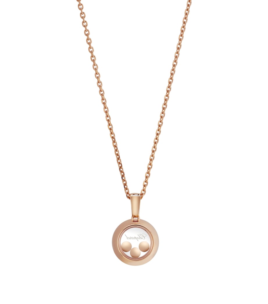 Chopard rose gold diamond pendant (British brand)