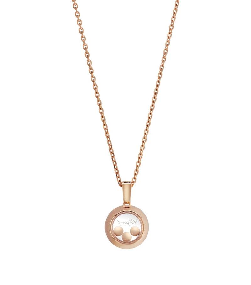 Chopard rose gold diamond pendant (British brand)