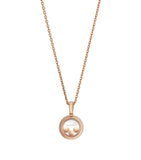 Chopard rose gold diamond pendant (British brand)