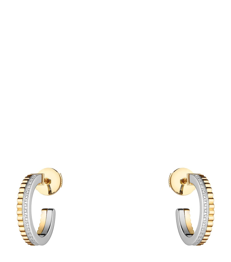 Boucheron Quatre Radiant Edition hoop earrings, imported from the UK