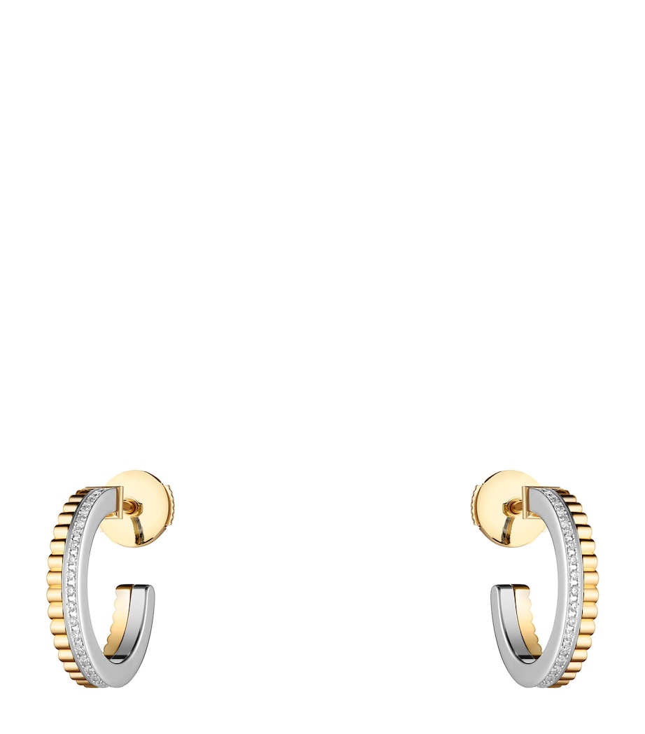 Boucheron Quatre Radiant Edition hoop earrings, imported from the UK