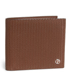 Giorgio Armani calf leather embossed bifold wallet - British product