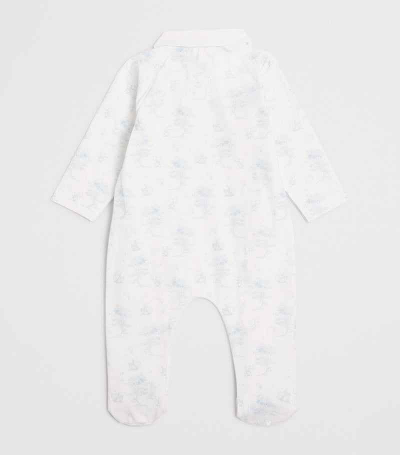 Patachou stretch-cotton printed all-in-one 1-24 months, imported from the UK