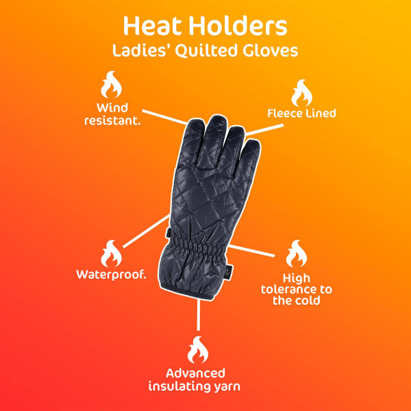 Heat Holders termiske vindtette hansker for damer (britisk merke)