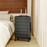 Livingandhome hardshell suitcase 24 inch black, UK version