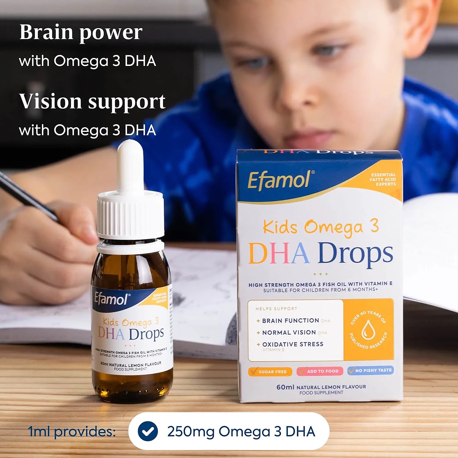 Efamol Kids Omega 3 DHA Drops liquid supplement (British brand)