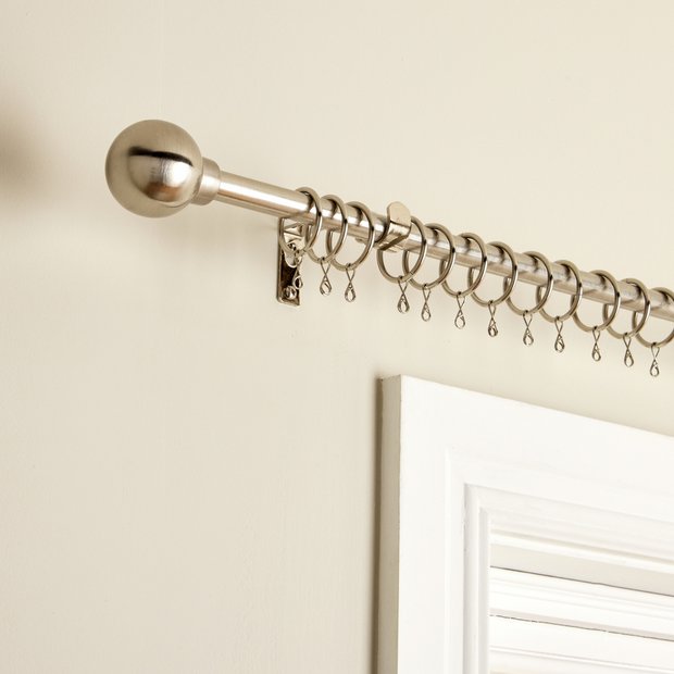 Argos Home extendable steel curtain pole 120-210cm - British product