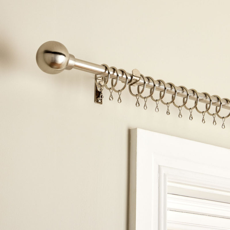 Argos Home extendable steel curtain pole 120-210cm - British product