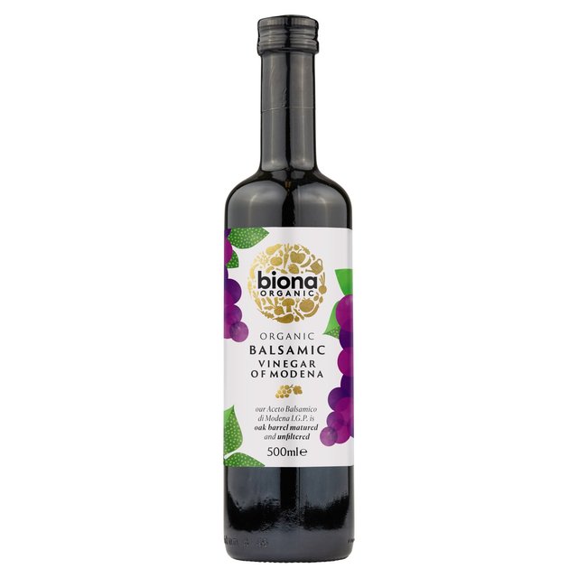 Biona Organic Balsamic Vinegar- Aceto Balsamico di Modena Aged in Oak Casks   500ml