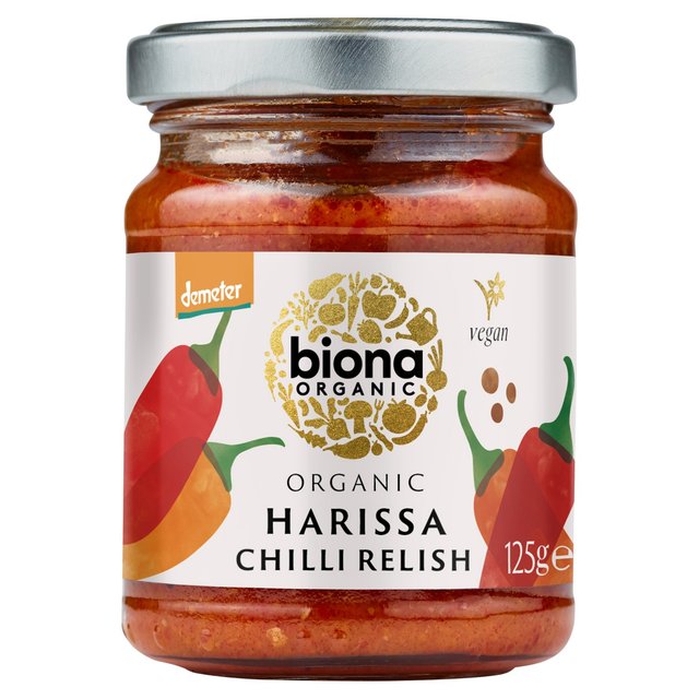 Biona Organic Harissa Chilli Relish   125g