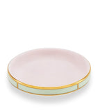GINORI 1735 porcelain butter dish Rosa 10cm, UK version
