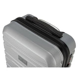 Featherstone 8 wheel hard cabin suitcase silver, imported from the UK